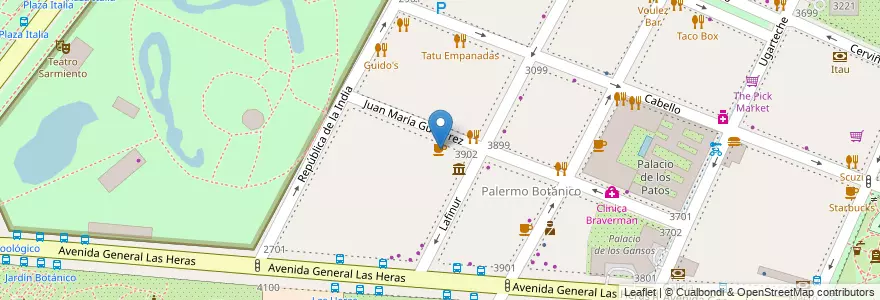 Mapa de ubicacion de Museo Eva Perón, Palermo en Argentine, Ciudad Autónoma De Buenos Aires, Buenos Aires, Comuna 14.