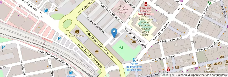 Mapa de ubicacion de Museo Ferrocarril en España, Castilla Y León, León, El Bierzo, Ponferrada.