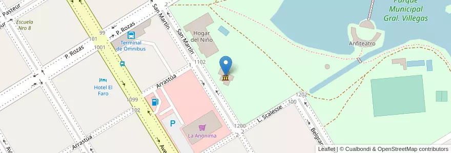 Mapa de ubicacion de Museo Histórico de las Campañas al Desierto en Аргентина, Буэнос-Айрес, Partido De Trenque Lauquen, Cuartel Chacras De Trenque Lauquen, Trenque Lauquen.