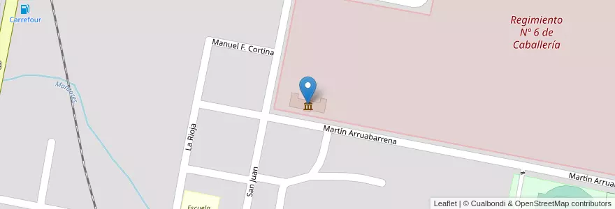 Mapa de ubicacion de Museo Histórico Militar Coronel Leopoldo Ornstein en Argentine, Province D'Entre Ríos, Departamento Concordia, Distrito Suburbios, Concordia, Concordia.