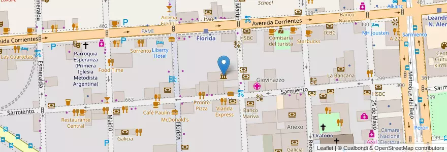 Mapa de ubicacion de Museo Mitre, San Nicolas en Argentina, Autonomous City Of Buenos Aires, Comuna 1, Autonomous City Of Buenos Aires.