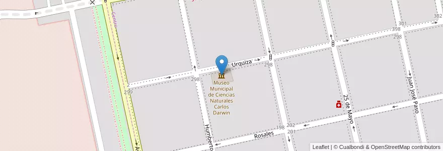 Mapa de ubicacion de Museo Municipal de Ciencias Naturales Carlos Darwin en アルゼンチン, ブエノスアイレス州, Partido De Coronel De Marina Leonardo Rosales, Punta Alta.
