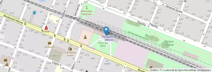 Mapa de ubicacion de Museo Municipal Pergamino en الأرجنتين, بوينس آيرس, Partido De Pergamino.