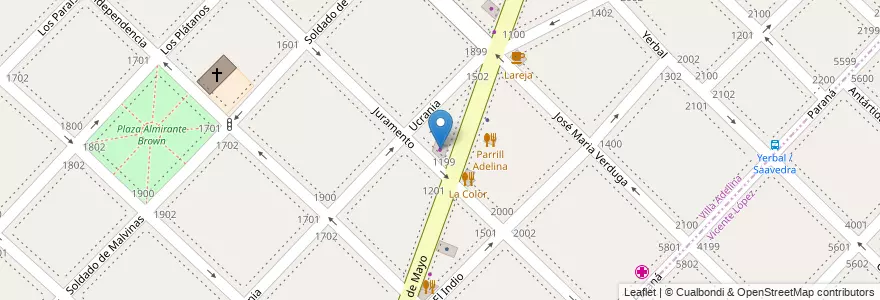 Mapa de ubicacion de Music Box en Argentina, Buenos Aires, Partido De San Isidro, Villa Adelina.