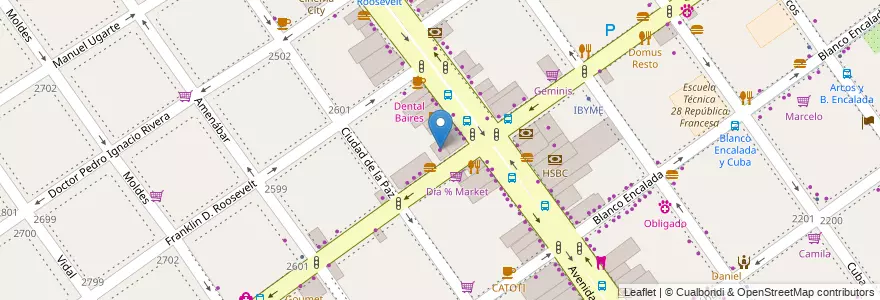 Mapa de ubicacion de Musical Monroe, Belgrano en Argentinien, Ciudad Autónoma De Buenos Aires, Buenos Aires, Comuna 13.