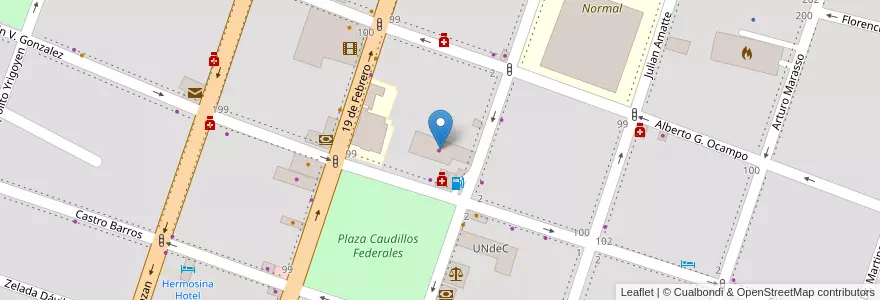 Mapa de ubicacion de Musimundo en アルゼンチン, ラ・リオハ州, Departamento Chilecito, Chilecito.