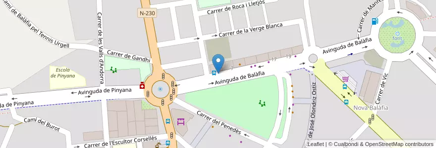 Mapa de ubicacion de Mutua SP Activa en اسپانیا, Catalunya, لریدا, Segrià, لریدا.