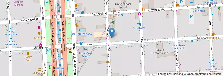 Mapa de ubicacion de Mutual Circulo de Suboficiales Gendarmeria Nacional, Montserrat en Argentine, Ciudad Autónoma De Buenos Aires, Comuna 1, Buenos Aires.