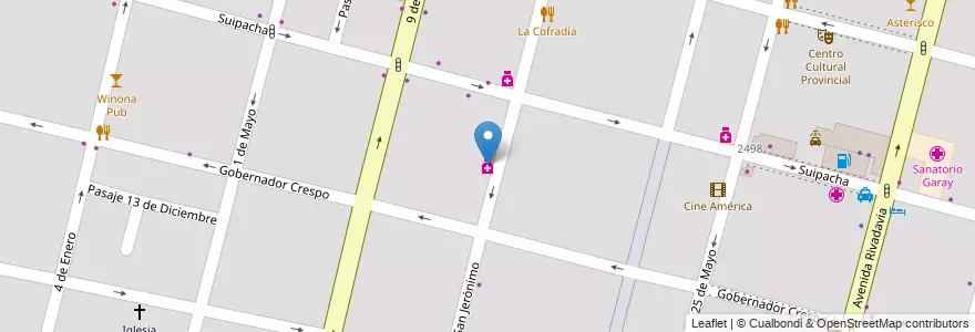 Mapa de ubicacion de Mutual Ingenieria en Argentinië, Santa Fe, Departamento La Capital, Santa Fe Capital, Santa Fe.