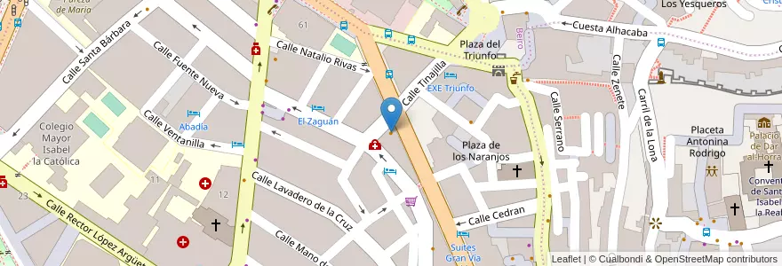 Mapa de ubicacion de Muuca en スペイン, アンダルシア州, Granada, Comarca De La Vega De Granada, Granada.