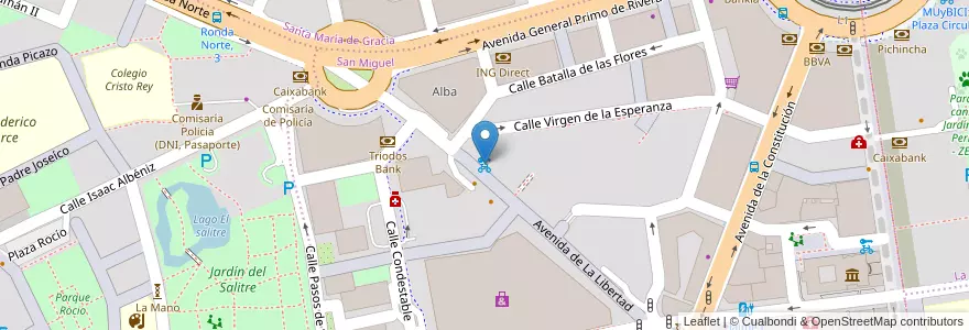 Mapa de ubicacion de MUyBICI: Avd de la Libertad en Espanha, Região De Múrcia, Região De Múrcia, Área Metropolitana De Murcia, Murcia.