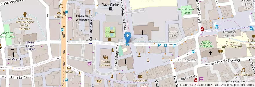 Mapa de ubicacion de MUyBICI: Santo Domingo en إسبانيا, منطقة مرسية, منطقة مرسية, Área Metropolitana De Murcia, Murcia.