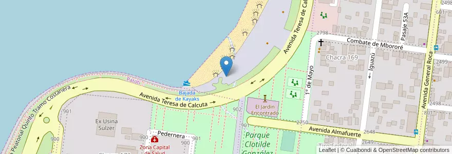 Mapa de ubicacion de Mymba Gym en アルゼンチン, ミシオネス州, Departamento Capital, Municipio De Posadas.