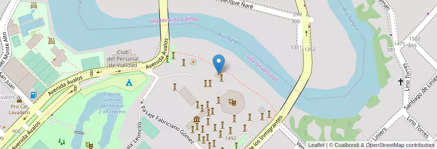Mapa de ubicacion de Myo Bar en アルゼンチン, チャコ州, Departamento San Fernando, Resistencia, Resistencia.