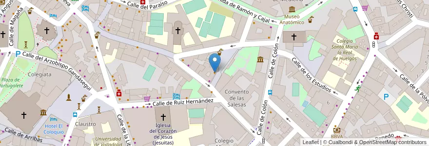 Mapa de ubicacion de Mystic en Spain, Castile And León, Valladolid, Valladolid.