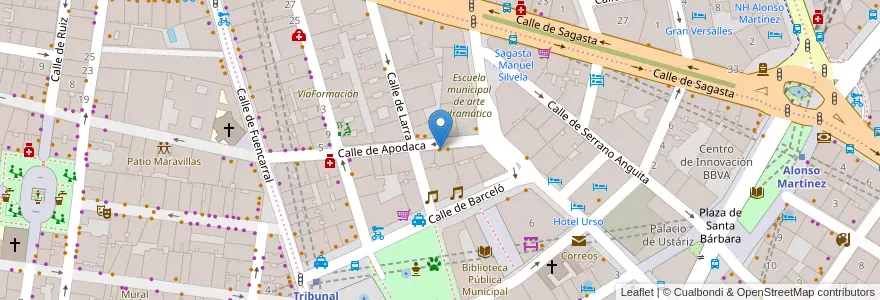 Mapa de ubicacion de Mythos en إسبانيا, منطقة مدريد, منطقة مدريد, Área Metropolitana De Madrid Y Corredor Del Henares, مدريد.