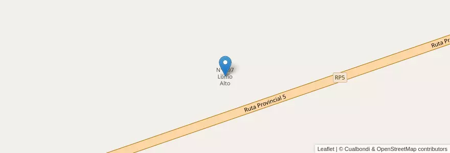 Mapa de ubicacion de N° 697 Lomo Alto en Arjantin, Corrientes, Departamento General Paz, Municipio De Nuestra Señora Del Rosario De Caá Catí.