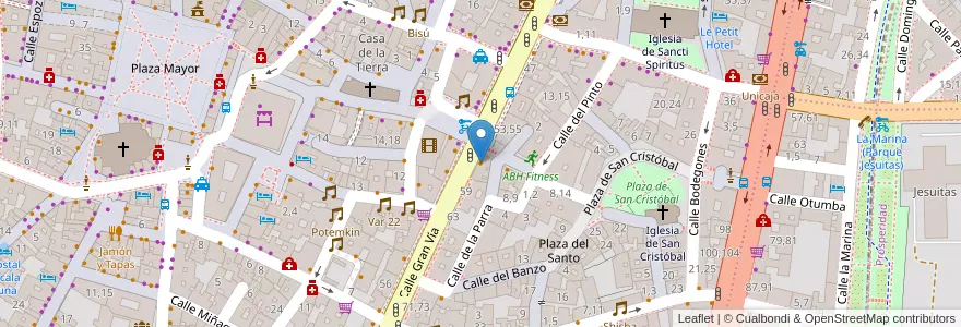 Mapa de ubicacion de Ñ Bocatería en 스페인, Castilla Y León, Salamanca, Campo De Salamanca, Salamanca.