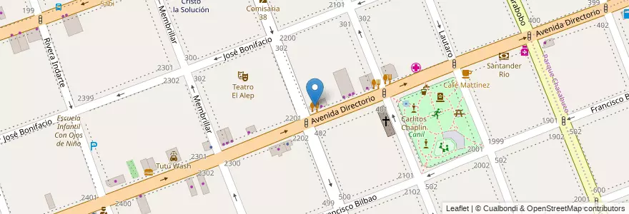 Mapa de ubicacion de Nacha, Flores en アルゼンチン, Ciudad Autónoma De Buenos Aires, Comuna 7, ブエノスアイレス.