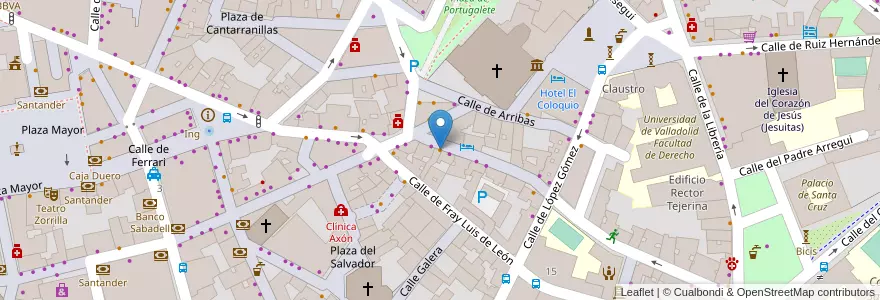 Mapa de ubicacion de Náguará en Espagne, Castille-Et-León, Valladolid, Valladolid.