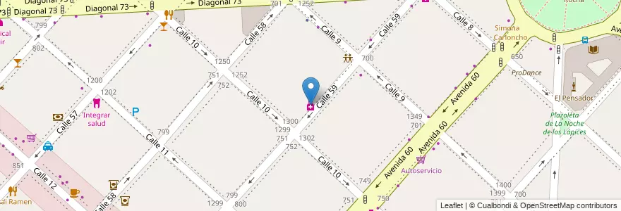 Mapa de ubicacion de Nagy S.C.S(EliÇabe), Casco Urbano en Argentinië, Buenos Aires, Partido De La Plata, La Plata.