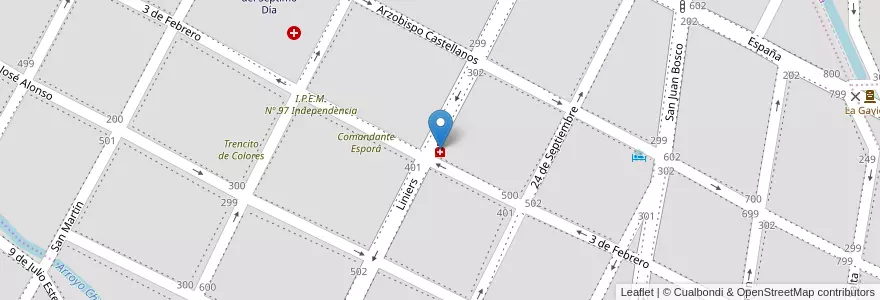 Mapa de ubicacion de Nakasone en 阿根廷, Córdoba, Departamento Santa María, Pedanía Alta Gracia, Municipio De Alta Gracia, Alta Gracia.
