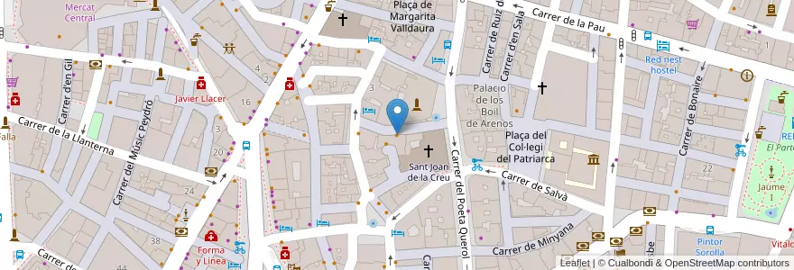 Mapa de ubicacion de Ñam en スペイン, バレンシア州, València / Valencia, Comarca De València, València.