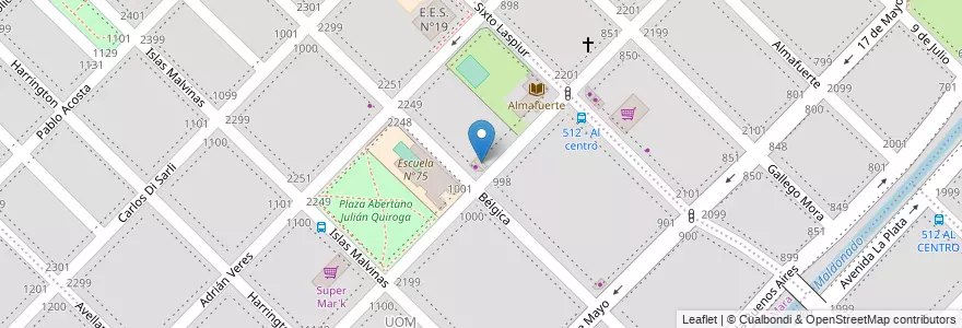 Mapa de ubicacion de Namasté en Arjantin, Buenos Aires, Partido De Bahía Blanca, Bahía Blanca.