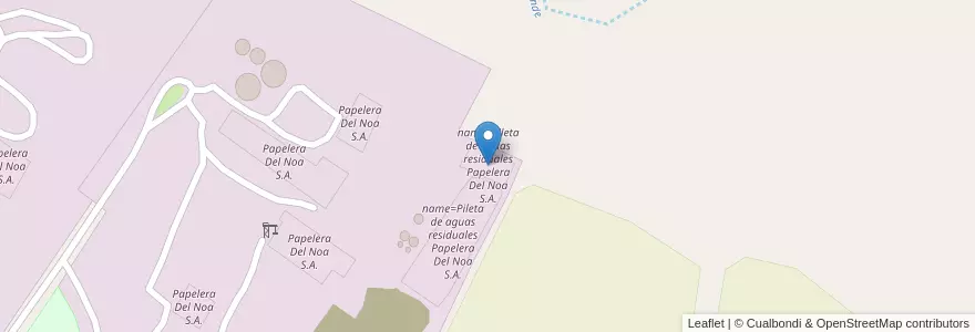 Mapa de ubicacion de name=Pileta de aguas residuales Papelera Del Noa S.A. en 阿根廷, Jujuy, Departamento Palpalá, Municipio De Palpalá.