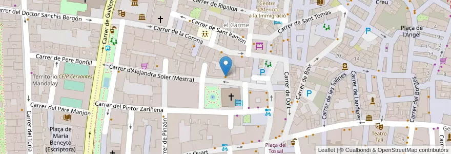 Mapa de ubicacion de Namua Gastronomic en スペイン, バレンシア州, València / Valencia, Comarca De València, València.
