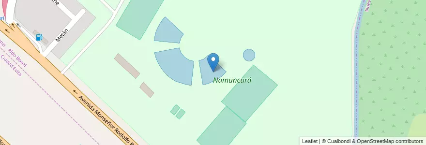 Mapa de ubicacion de Namuncurá en آرژانتین, استان بوئنوس آیرس, Partido De La Matanza.