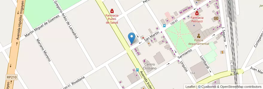 Mapa de ubicacion de Nana La Loca en Argentina, Buenos Aires, Partido De San Vicente.