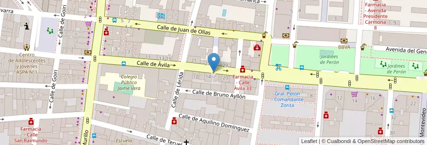 Mapa de ubicacion de Naomí en Испания, Мадрид, Мадрид, Área Metropolitana De Madrid Y Corredor Del Henares, Мадрид.