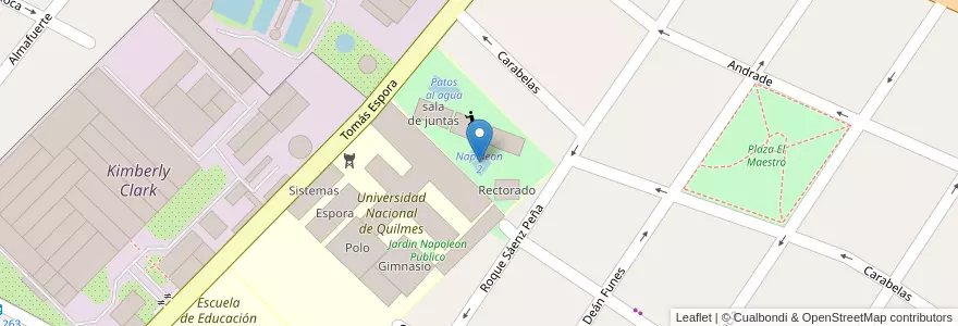 Mapa de ubicacion de Napoleon 2 en 阿根廷, 布宜诺斯艾利斯省, Partido De Quilmes, Bernal.