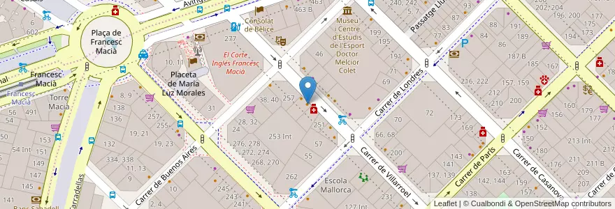 Mapa de ubicacion de Napoli prima e dopo en スペイン, カタルーニャ州, Barcelona, バルサルネス, Barcelona.