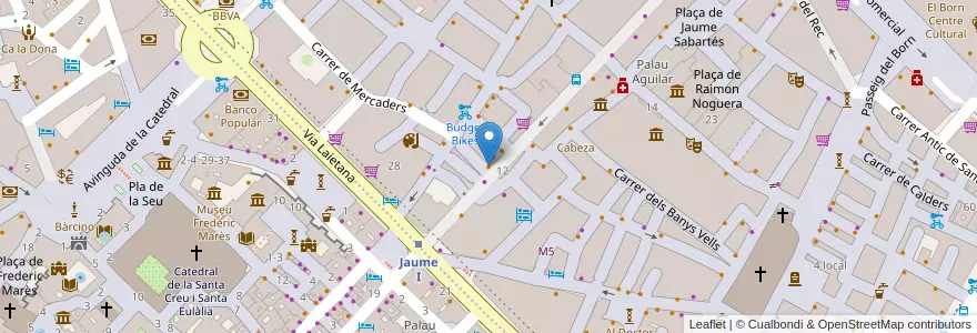Mapa de ubicacion de Narciso en 西班牙, Catalunya, Barcelona, Barcelonès, Barcelona.
