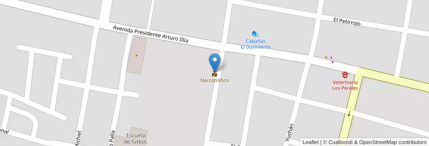 Mapa de ubicacion de Narcotráfico en Argentine, Jujuy, Departamento Doctor Manuel Belgrano, Municipio De San Salvador De Jujuy.
