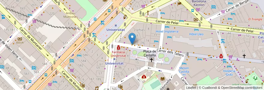 Mapa de ubicacion de Naria en Испания, Каталония, Барселона, Барселонес, Барселона.