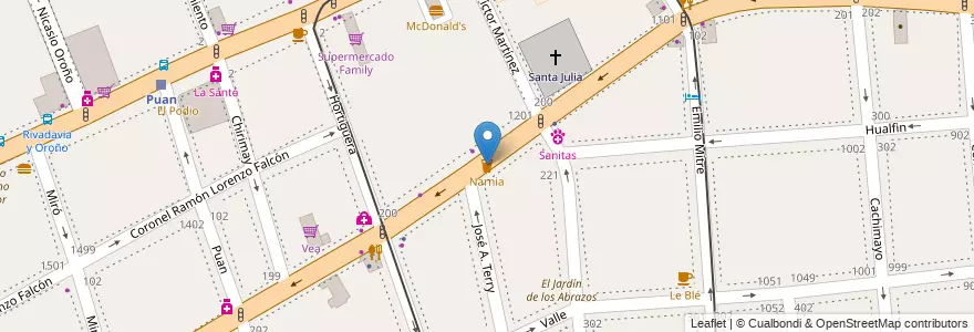 Mapa de ubicacion de Narnia, Caballito en الأرجنتين, Ciudad Autónoma De Buenos Aires, Comuna 7, Buenos Aires, Comuna 6.