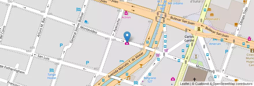Mapa de ubicacion de Nascentis - Clinica De Fertilidad y Reproducción en アルゼンチン, コルドバ州, Departamento Capital, Pedanía Capital, Córdoba, Municipio De Córdoba.