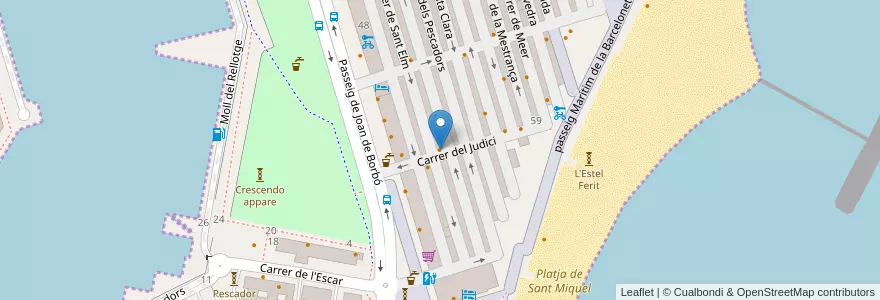 Mapa de ubicacion de Nass Restaurant en Испания, Каталония, Барселона, Барселонес, Барселона.