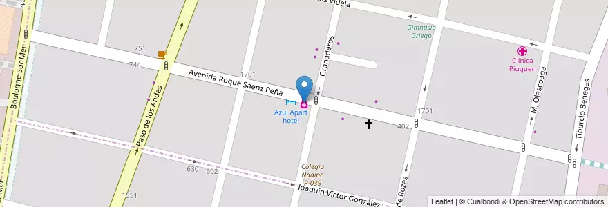 Mapa de ubicacion de Natal 2 en アルゼンチン, チリ, メンドーサ州, Departamento Capital, Ciudad De Mendoza.