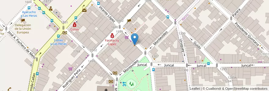 Mapa de ubicacion de Nataria Portuguesa, Recoleta en آرژانتین, Ciudad Autónoma De Buenos Aires, Comuna 2, Comuna 1, Buenos Aires.