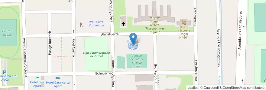 Mapa de ubicacion de Natatorio Escuela Hogar en Argentina, Catamarca, Departamento Capital, Municipio De San Fernando Del Valle De Catamarca, San Fernando Del Valle De Catamarca.
