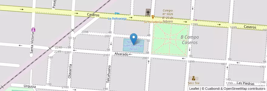 Mapa de ubicacion de Natatorio Juan Domingo Perón en Argentina, Salta, Capital, Municipio De Salta, Salta.