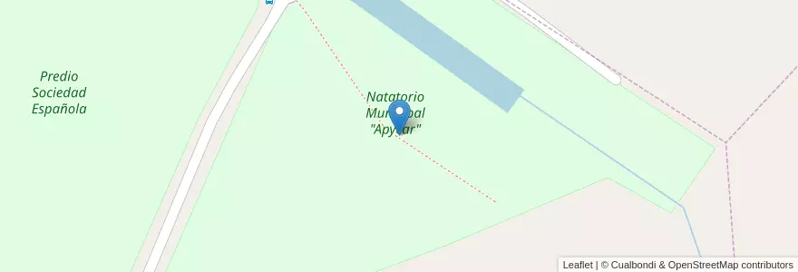 Mapa de ubicacion de Natatorio Municipal "Apycar" en Argentina, Río Negro, General Roca, Departamento General Roca.