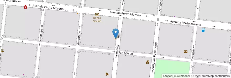 Mapa de ubicacion de Nativo en الأرجنتين, تشيلي, محافظة سانتا كروز, Las Heras, Deseado, Las Heras.