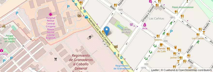Mapa de ubicacion de Natural, Palermo en Argentinien, Ciudad Autónoma De Buenos Aires, Buenos Aires, Comuna 14.