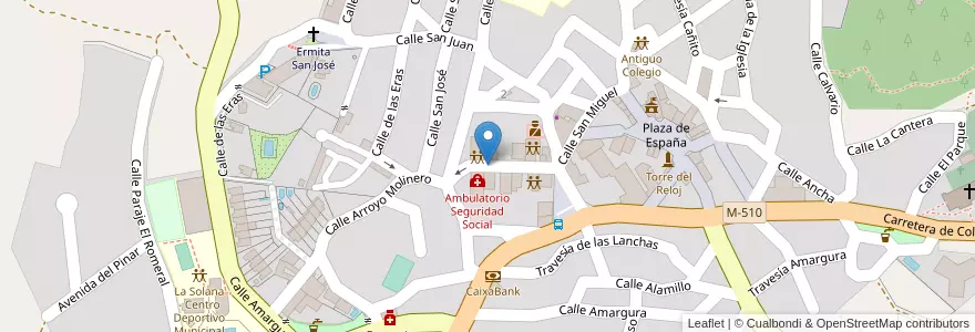 Mapa de ubicacion de Navalagamella en Испания, Мадрид, Мадрид, Sierra Oeste, Navalagamella.