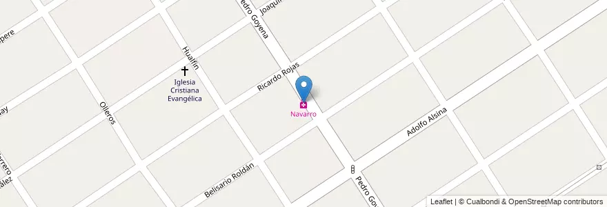 Mapa de ubicacion de Navarro en Arjantin, Buenos Aires, Partido De Almirante Brown, Burzaco.